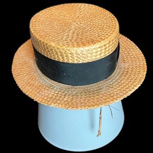 Vintage Stetson Boater Hat (needs work)